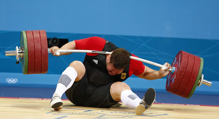 Photo:  German weightlifter Matthias Steiner, weightlifter